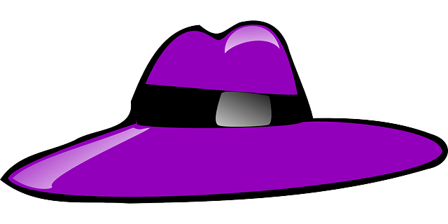 Fialový klobúk